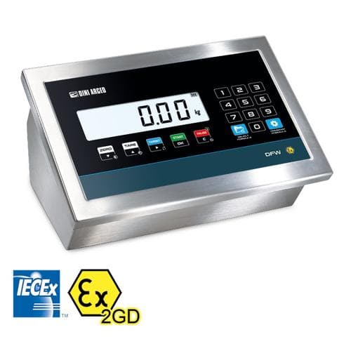 Bộ hiển thị lực ATEX/IECE cho vùng 1/21. Thép không gỉ IP68. 0-10V/4-20mA DINI-ARGEO DFWIECEXAN Bộ hiển thị lực ATEX/IECE cho vùng 1/21. Thép không gỉ IP68. 0-10V/4-20mA DINI-ARGEO DFWIECEXAN