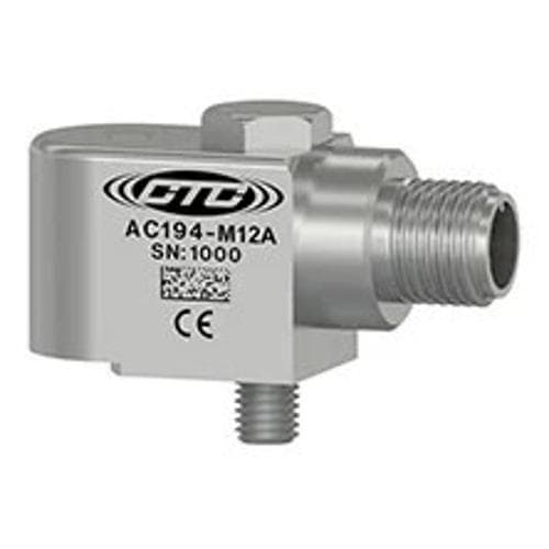 Cảm biến gia tốc 100 mV/g kích thước nhỏ gọn CTC AC194-M12A Cảm biến gia tốc 100 mV/g kích thước nhỏ gọn CTC AC194-M12A