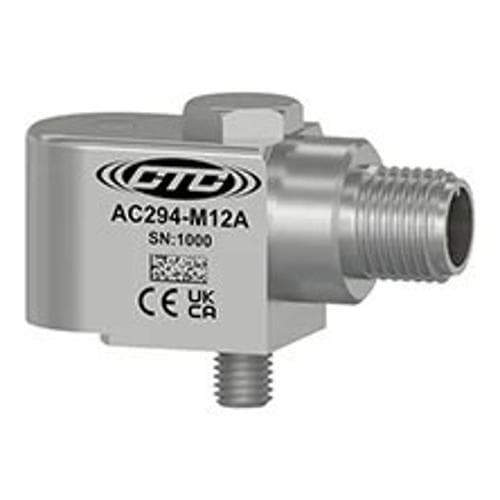 Cảm biến gia tốc 100 mV/g kích thước nhỏ gọn CTC AC294-M12A Cảm biến gia tốc 100 mV/g kích thước nhỏ gọn CTC AC294-M12A