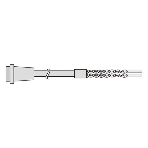 Jack cắm 4 chân KYOWA sang 2 dây dẫn xoắn Jack cắm 4 chân KYOWA sang 2 dây dẫn xoắn