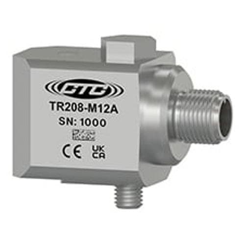 Cảm biến gia tốc RTD Đầu ra Kép CTC TR208-M12A Cảm biến gia tốc RTD Đầu ra Kép CTC TR208-M12A