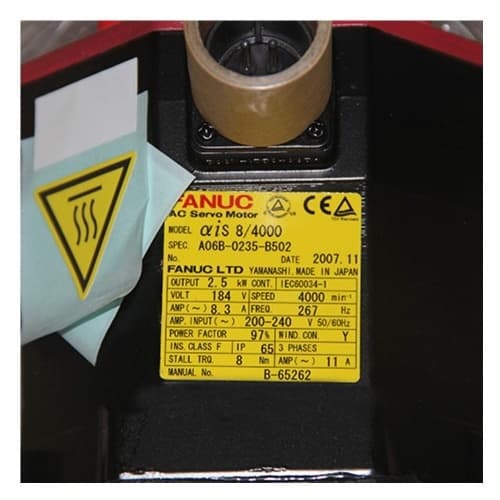 Fanuc A06B-0235-B502:AC Động cơ servo MDL AiS8/4000 Fanuc A06B-0235-B502:AC Động cơ servo MDL AiS8/4000