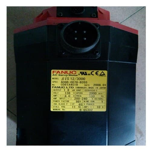Fanuc A06B-0078-B203:AC SERVO MDL BiS12/3000 Fanuc A06B-0078-B203:AC SERVO MDL BiS12/3000