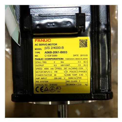 Fanuc A06b-2061-B003:AC SERVO MDL BiS 2/4000 Fanuc A06b-2061-B003:AC SERVO MDL BiS 2/4000