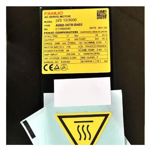Fanuc A06B-0078-B403: AC SERVO MDL BiS12/3000 Fanuc A06B-0078-B403: AC SERVO MDL BiS12/3000