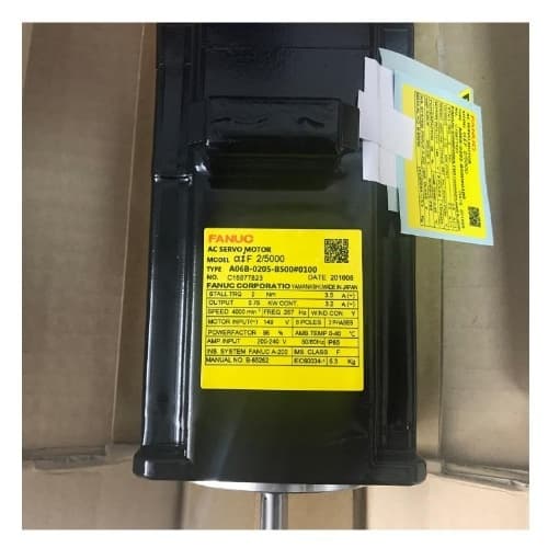 Fanuc A06B-0205-B500#0100 :SEALED AC SERVO MTR MDL AiF2/5000 Fanuc A06B-0205-B500#0100 :SEALED AC SERVO MTR MDL AiF2/5000