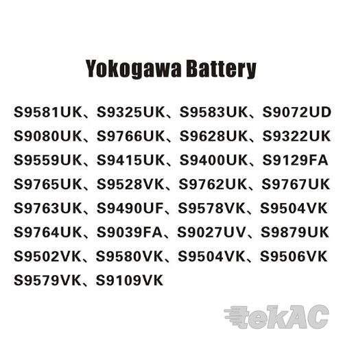 Yokogawa CS1000 and CS3000 full range of battery