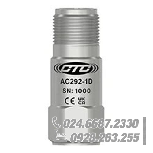 Cảm biến gia tốc 100 mV/g kích thước nhỏ gọn CTC AC292-6N Cảm biến gia tốc 100 mV/g kích thước nhỏ gọn CTC AC292-6N