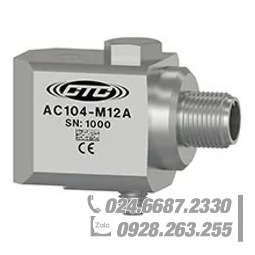 Cảm biến gia tốc 100 mV/g kích thước chuẩn CTC AC104-M12A Cảm biến gia tốc 100 mV/g kích thước chuẩn CTC AC104-M12A