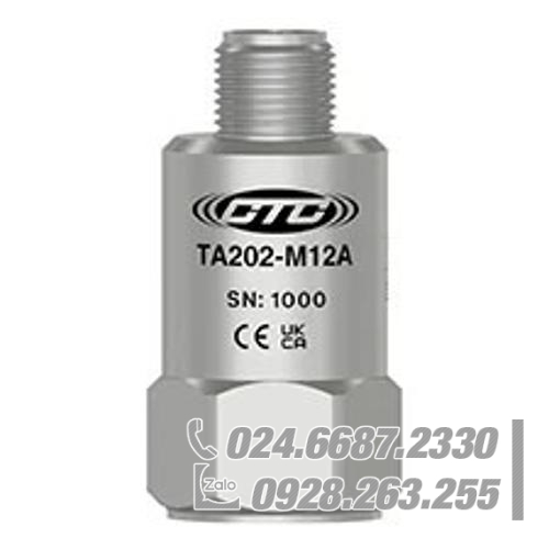Cảm biến gia tốc đầu ra kép IEPE CTC TA202-M12A Cảm biến gia tốc đầu ra kép IEPE CTC TA202-M12A