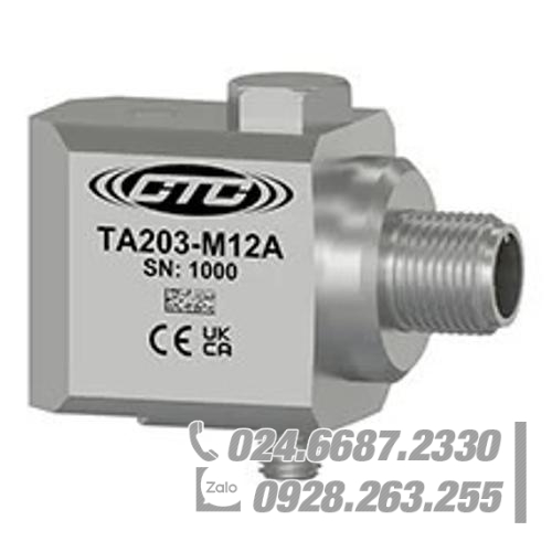 Cảm biến gia tốc đầu ra kép IEPE CTC TA203-M12A Cảm biến gia tốc đầu ra kép IEPE CTC TA203-M12A