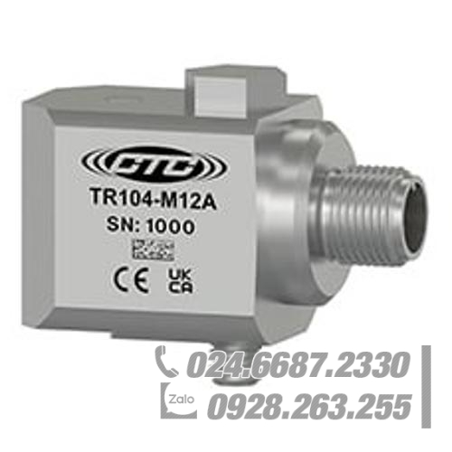 Cảm biến gia tốc RTD Đầu ra Kép CTC TR104-M12A Cảm biến gia tốc RTD Đầu ra Kép CTC TR104-M12A