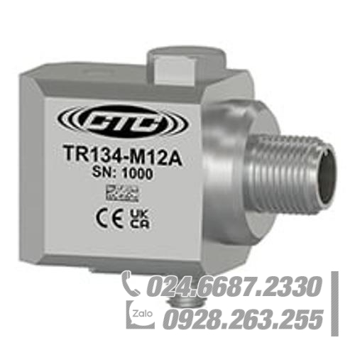 Cảm biến gia tốc RTD Đầu ra Kép CTC TR134-M12A Cảm biến gia tốc RTD Đầu ra Kép CTC TR134-M12A