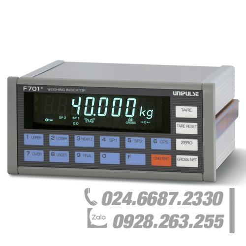 Bộ hiển thị cân loại tiêu chuẩn UNIPULSE F701+ Bộ hiển thị cân loại tiêu chuẩn UNIPULSE F701+