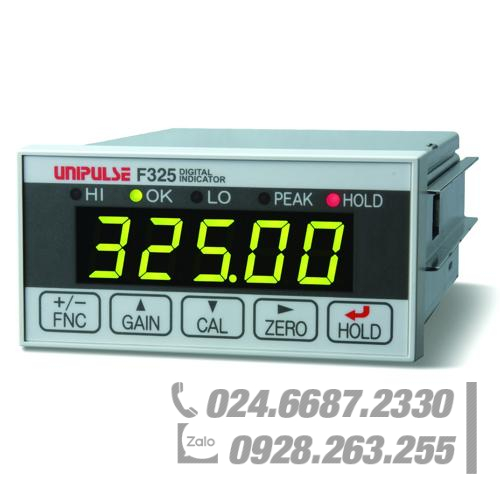 Bộ hiển thị số với chức năng Giữ Đỉnh nhanh chóng UNIPULSE F325 Bộ hiển thị số với chức năng Giữ Đỉnh nhanh chóng UNIPULSE F325