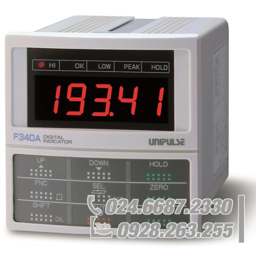 Bộ hiển thị số lắp dạng thanh cài DIN 96 UNIPULSE F340A Bộ hiển thị số lắp dạng thanh cài DIN 96 UNIPULSE F340A