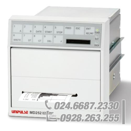 Tích hợp chức năng in và thẻ SDMáy ghi thông minh UNIPULSE MD252 Tích hợp chức năng in và thẻ SDMáy ghi thông minh UNIPULSE MD252
