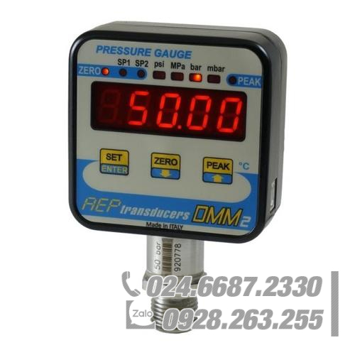 Đồng hồ đo áp suất kỹ thuật số DMM2 500 bar AEP-TRANSDUCERS DMM2-500B Đồng hồ đo áp suất kỹ thuật số DMM2 500 bar AEP-TRANSDUCERS DMM2-500B