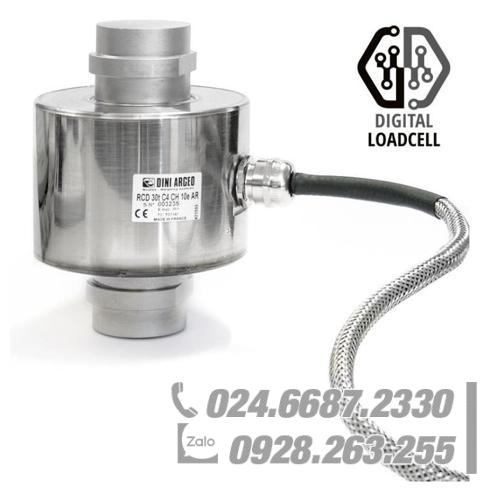 Cảm biến lực nén Load Cell 30 tấn C4. Thép không gỉ IP68 DINI-ARGEO RCD30C4 Cảm biến lực nén Load Cell 30 tấn C4. Thép không gỉ IP68 DINI-ARGEO RCD30C4