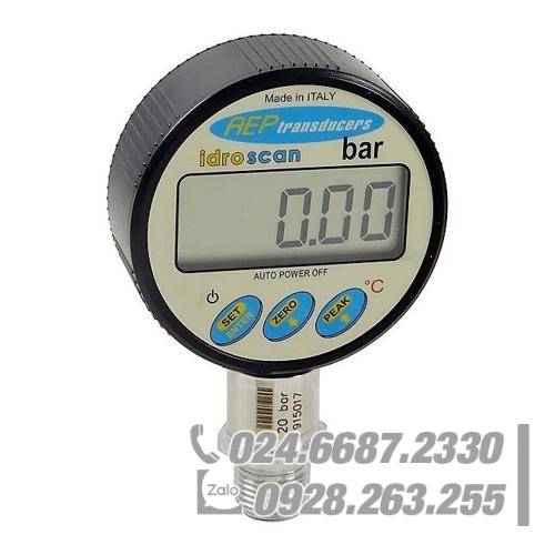 Đồng hồ đo áp suất kỹ thuật số IDROSCAN 5 bar AEP-TRANSDUCERS IDROSCAN-5B Đồng hồ đo áp suất kỹ thuật số IDROSCAN 5 bar AEP-TRANSDUCERS IDROSCAN-5B