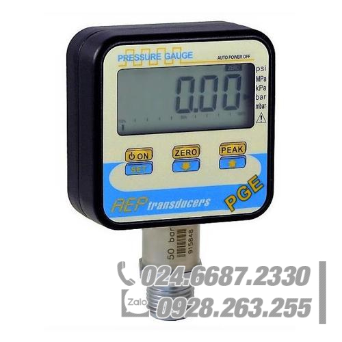 Đồng hồ đo áp suất kỹ thuật số PGE 1000 bar AEP-TRANSDUCERS PGE-1KB Đồng hồ đo áp suất kỹ thuật số PGE 1000 bar AEP-TRANSDUCERS PGE-1KB
